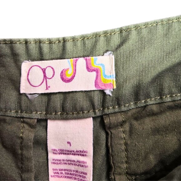 OP Ocean Pacific Women's Shorts Khaki Green Chino Shorts SZ 9 - Picture 3 of 3